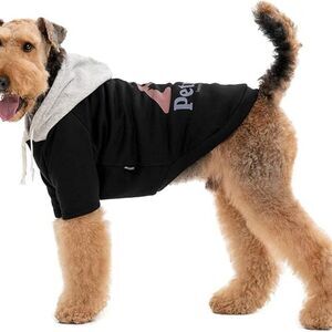 Petridge New with Tags Black and Gray Dog Hoodie Pullover Warm * Soft 4XL